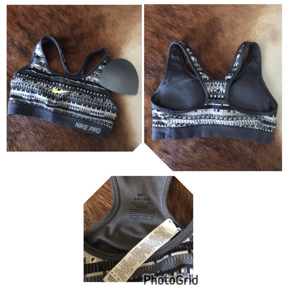 Nike Pro Gray Patterned Activewear Set - image 6
